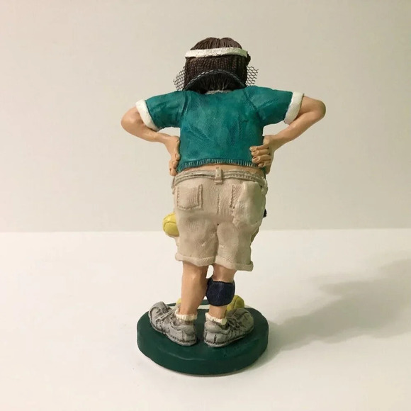 Doug Harris Tennis Player Causing A Racket Russ Berrie Statue - Picture 7 of 16